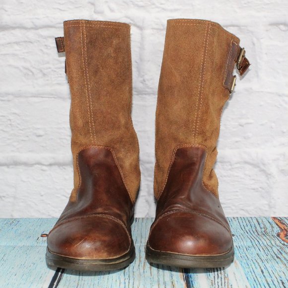 Sorel Major Pull On Comfort Western Oiled Leather Boots Size 8.5 - Picture 4 of 9